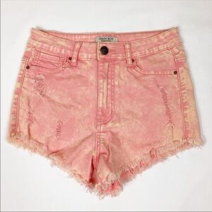 Denim Blvd Coral Cutoff Jean Shorts Size Small
